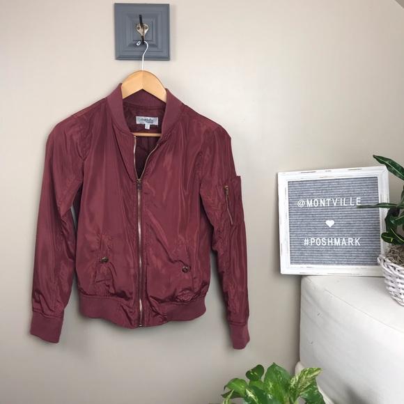 Charlotte Russe Rose Colored XS Bomber Jacket - Picture 1 of 6